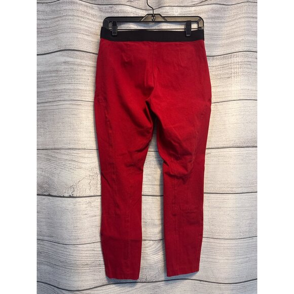 Theory Red Merryn New Recovery Leggings Size 6 - Picture 3 of 4
